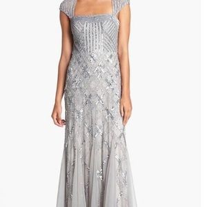 Adriana Papell Formal Prom Dress Sequin